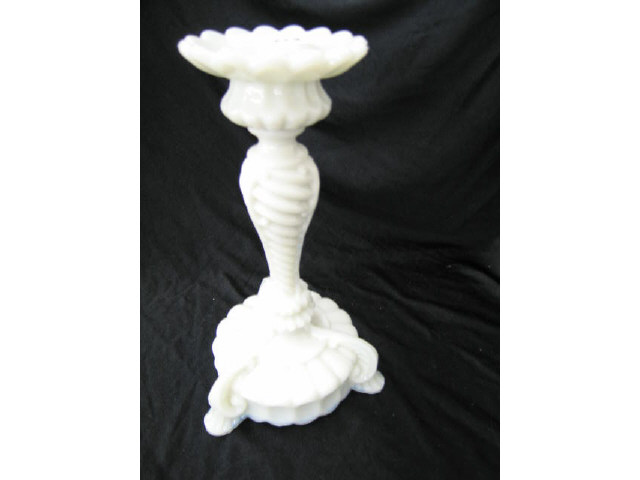 Appraisal: Victorian Milk Glass Candlestick