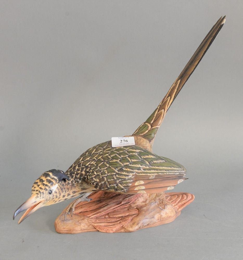 Appraisal: Boehm porcelain sculpture titled 'Roadrunner' stamped to the underside x