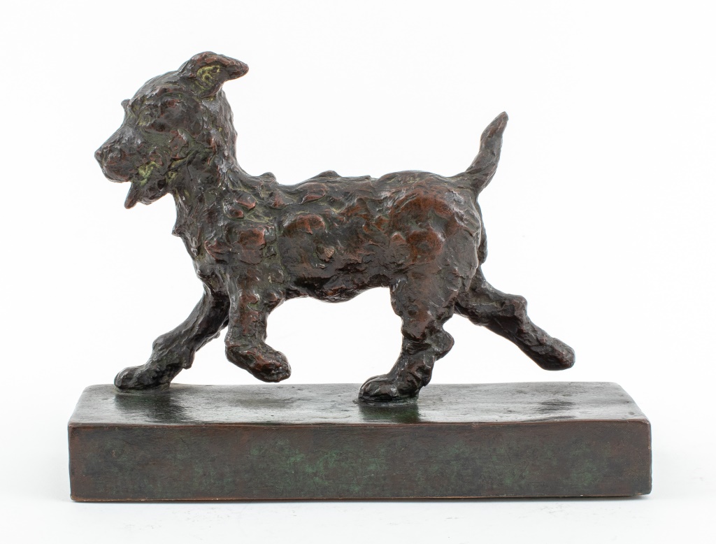 Appraisal: E B PARSONS 'SCOTTISH TERRIER' BRONZE SCULPTURE Beatrice Emma Parsons