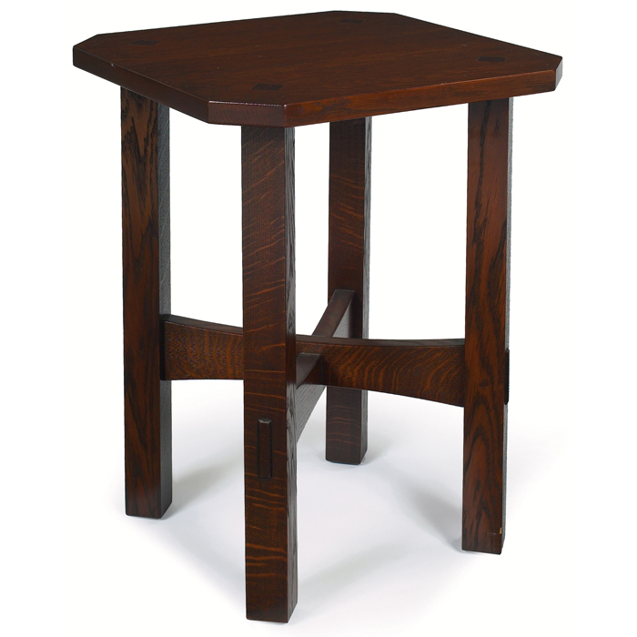 Appraisal: Arts and Crafts tabouret contemporary similar to a form by