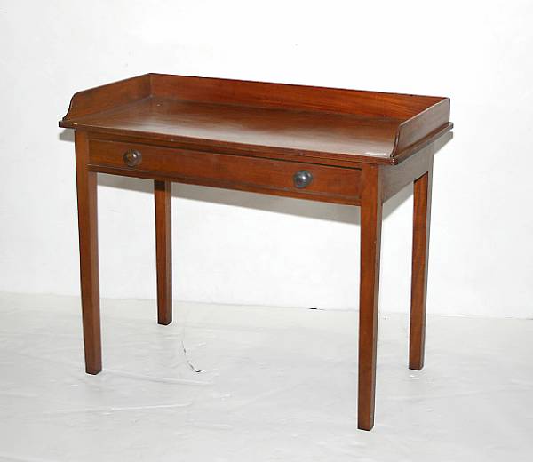 Appraisal: A Victorian mahogany wash stand mid th century height in