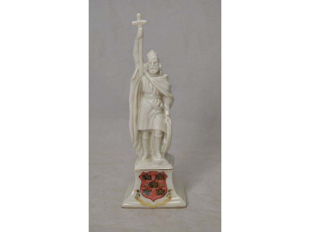 Appraisal: Winchester crested china statue of King Alfred