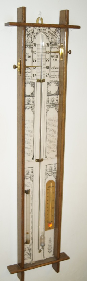 Appraisal: A thC Admiral Fitzroy's barometer cm high