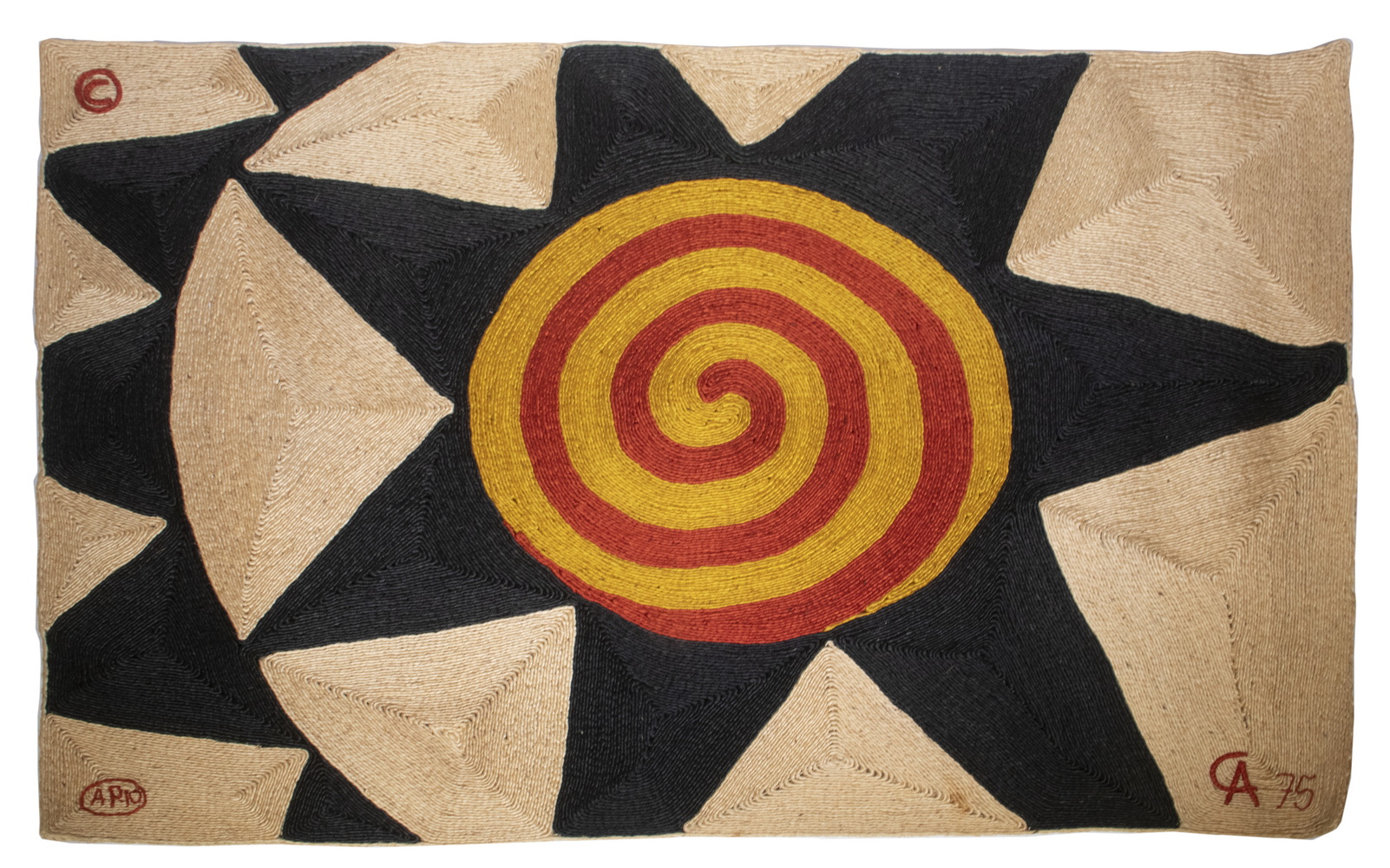 Appraisal: ALEXANDER CALDER CT NY FRANCE - Wall-hanging fiber tapestry Star