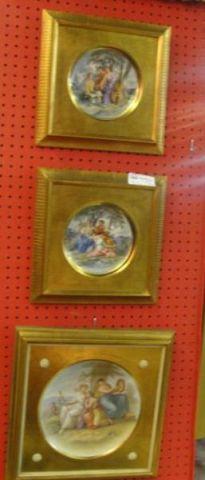 Appraisal: Framed Porcelain Plates From a Greenwich CT location