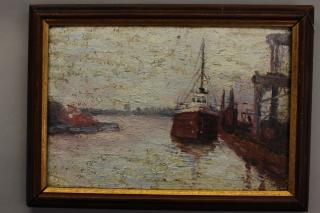 Appraisal: Early th C New York Harbor Scene Early th C