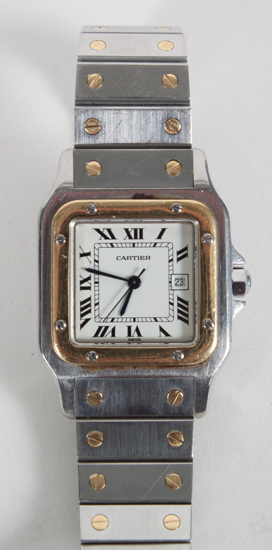 Appraisal: Gentleman's Santos de Cartier watch Condition The watch was running