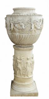 Appraisal: An Elegant Monumental Classical Style Single Urn on Pedestal th