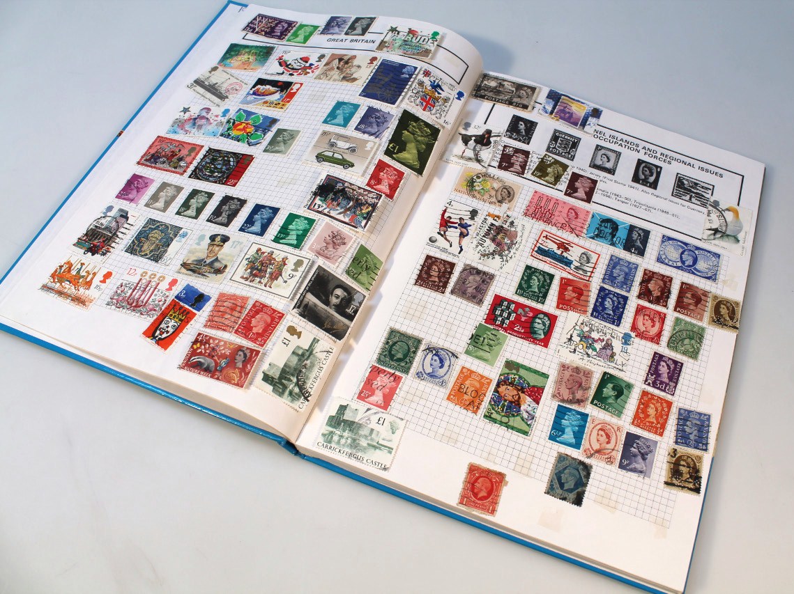 Appraisal: Six assorted stamp stock books