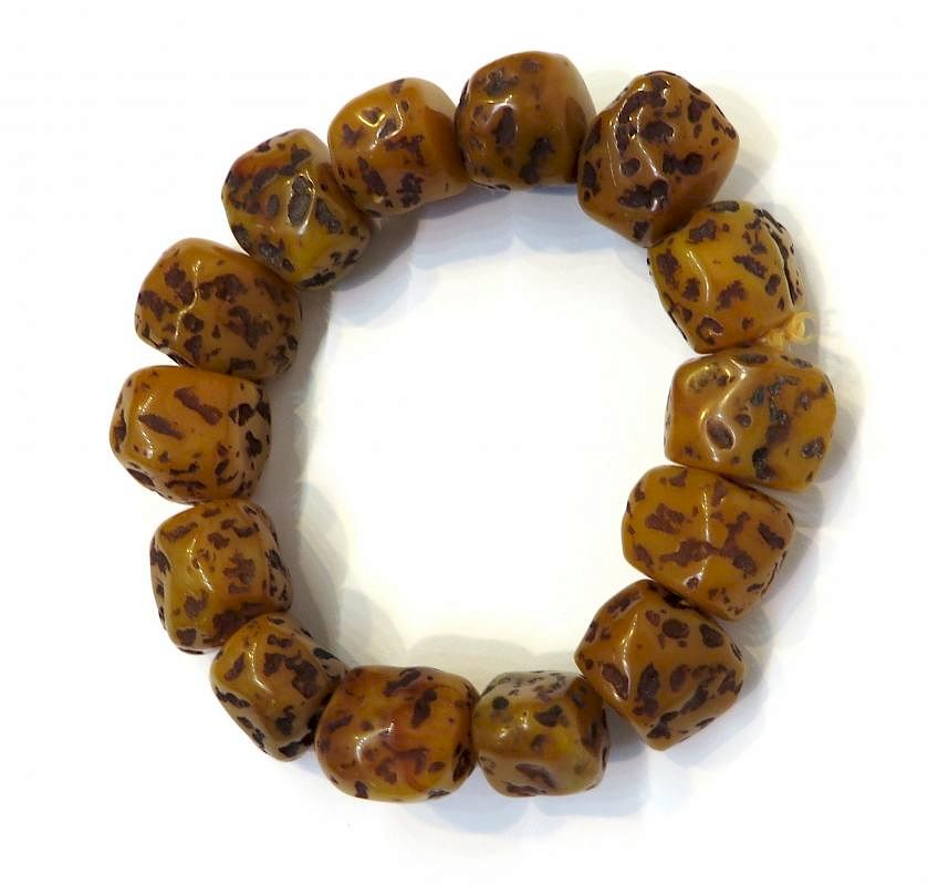 Appraisal: Amber Bead Bracelet Amber Bead Bracelet Description grams Dimensions diameter