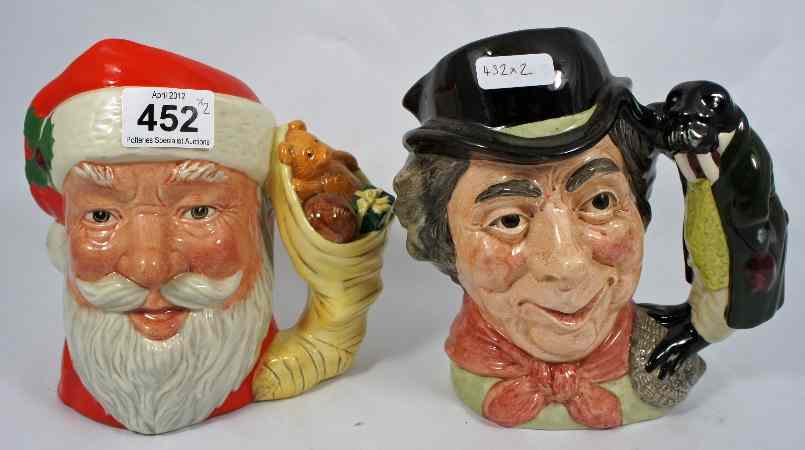 Appraisal: Royal Doulton Large Character Jugs Santa Claus D and Walrus