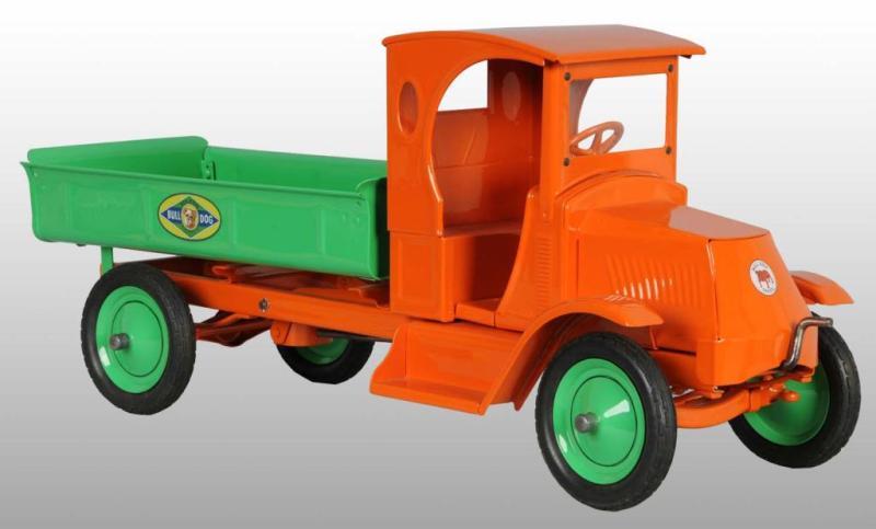 Appraisal: Pressed Steel American National Dump Truck Toy Description Circa Enclosed