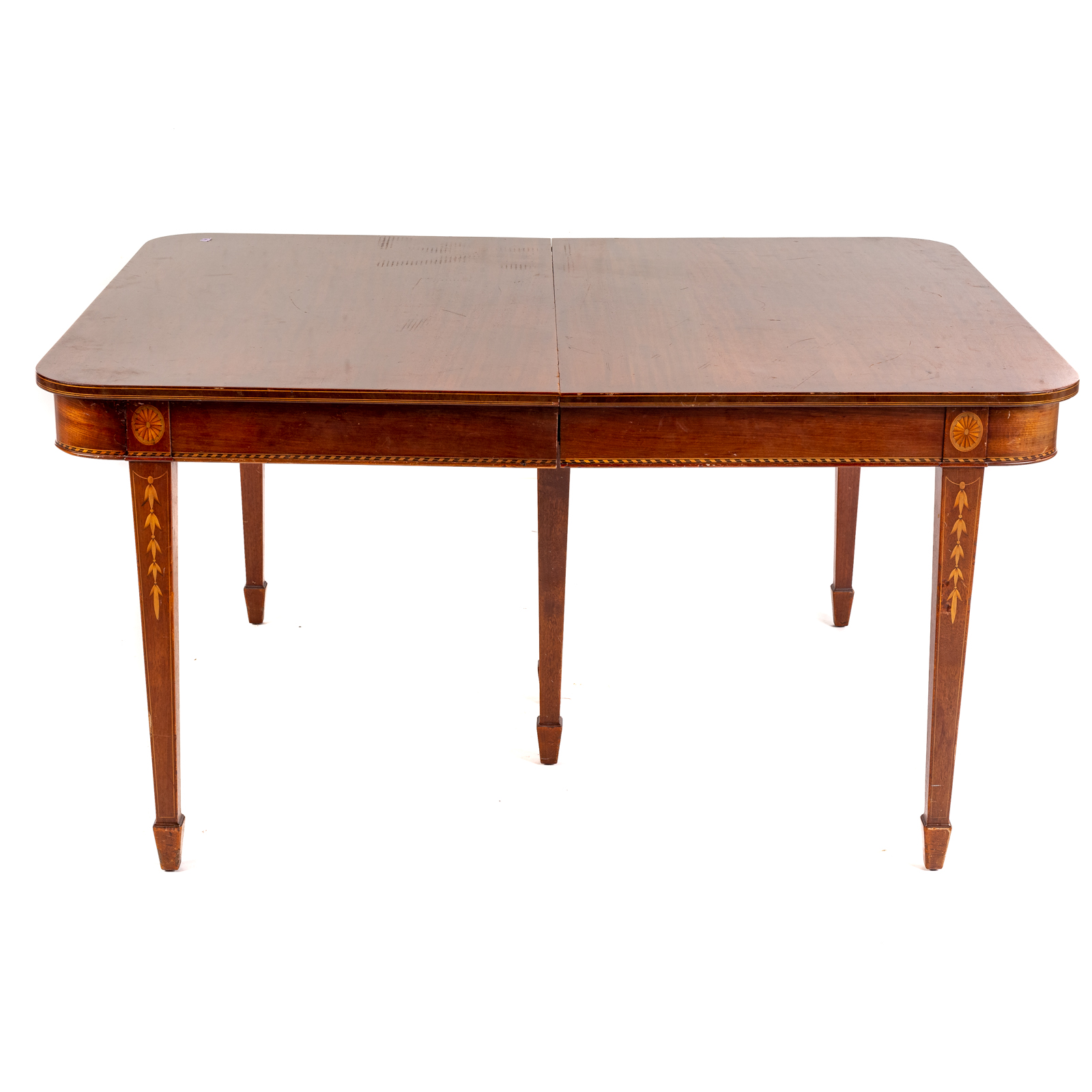 Appraisal: POTTHAST BROTHERS FEDERAL STYLE DINING TABLE th century mahogany table