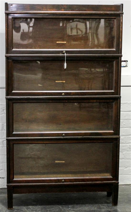 Appraisal: Sale Lot An American Barrister Book Case having four stacking