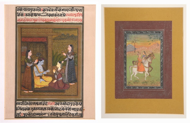 Appraisal: A MINIATURE painted with female figures attending to a princess