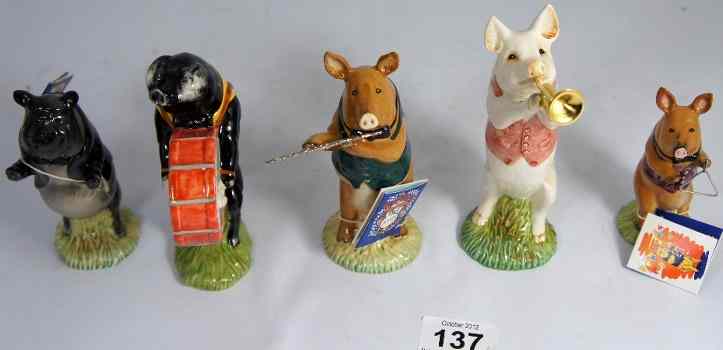 Appraisal: Beswick Pig Promenade Figures to include Matthew PP Michael PP