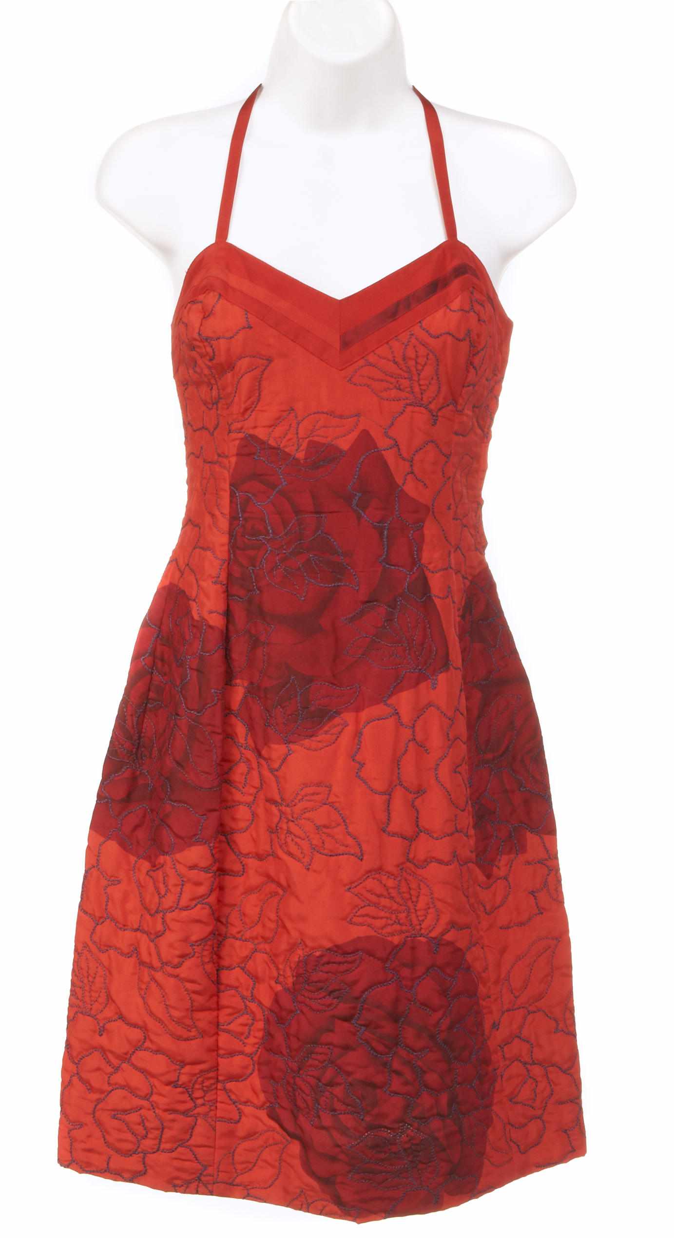 Appraisal: A Gianni Versace red silk slip and skirt size together