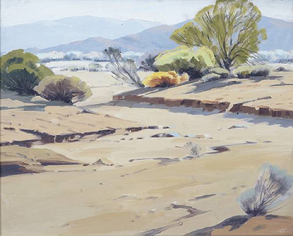 Appraisal: Sam Hyde Harris - Desert Landscape unsigned oil on canvas