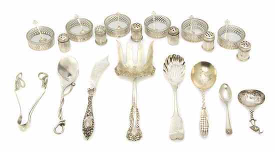 Appraisal: A Collection of American Sterling Silver Articles comprising a set