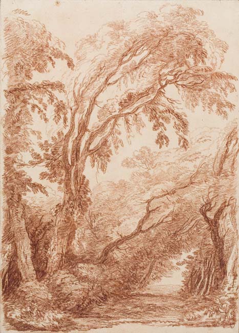 Appraisal: HUBERT ROBERT ATTRIBUTED TO Paris - Paris A Wooded Landscape