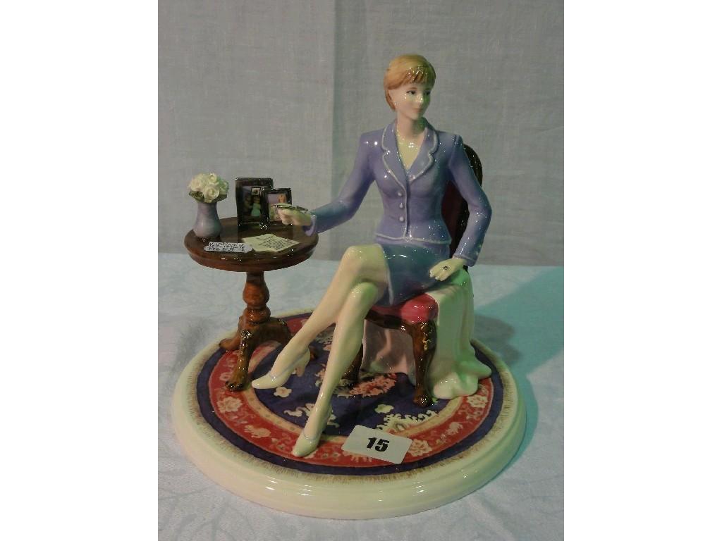 Appraisal: A Coalport limited edition figure of Diana at Home together