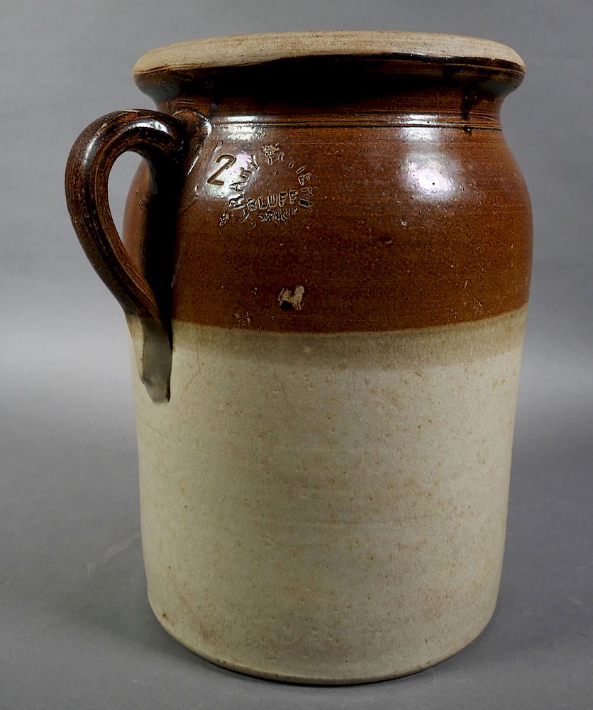 Appraisal: CRARY BLUFF SPRINGS -Gallon Crock Antique narrow crock with one