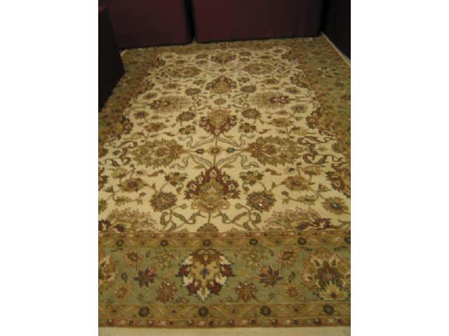 Appraisal: Oushak Persian Handmade Room Size Rug flowering vine soft pastels