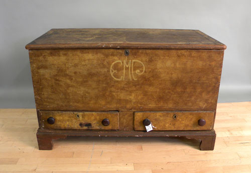 Appraisal: Pennsylvania painted dower chest early th c h l