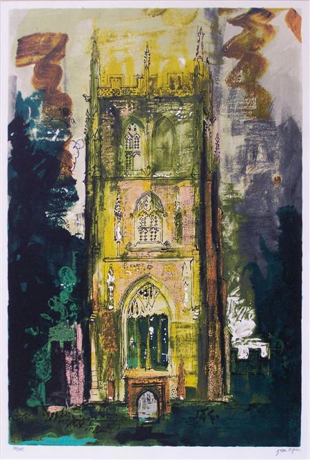 Appraisal: JOHN PIPER C H BRITISH - ISLE ABBOTS Colour silkscreen