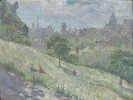 Appraisal: ALICE MAY COOK SCOTTISH - PRINCES STREET FROM THE GARDENS