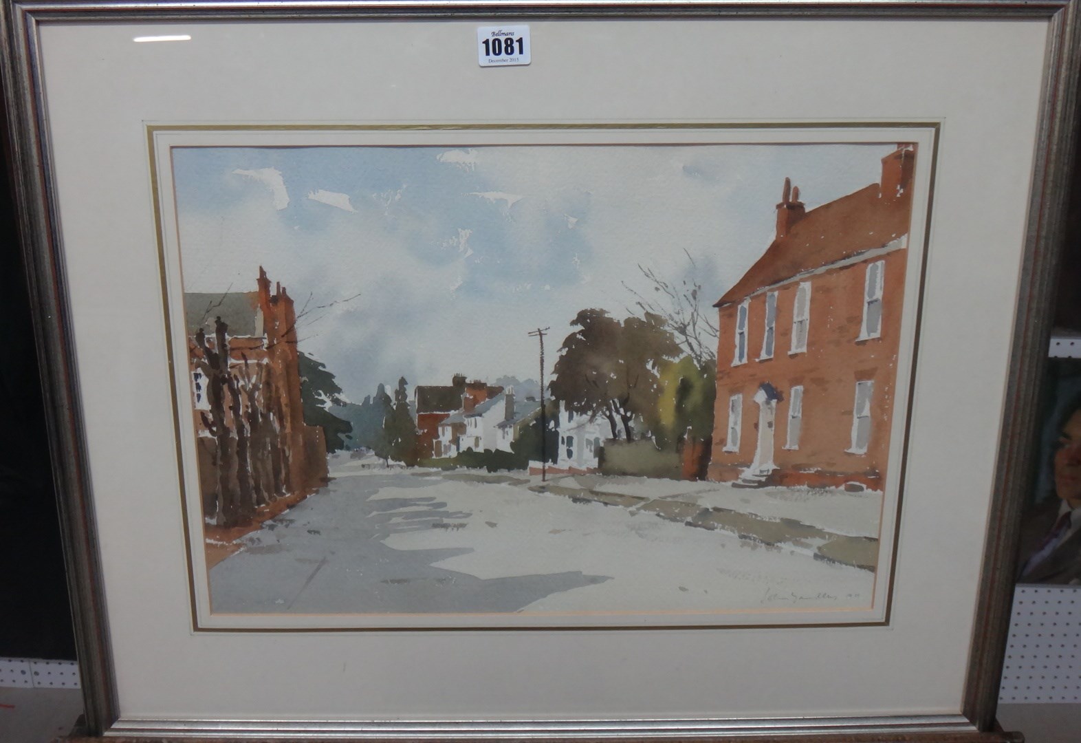 Appraisal: John Yardley b Village Street scene watercolour signed cm x