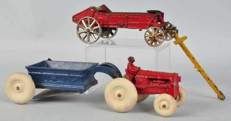 Appraisal: Lot of Cast Iron Farm Toys American Includes one Allis-Chalmers