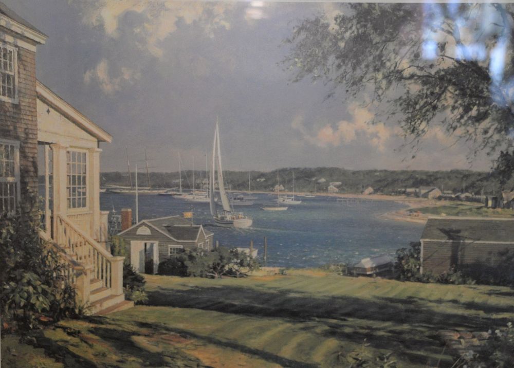 Appraisal: John Stobart American th Century Edgartown pencil signed and numbered