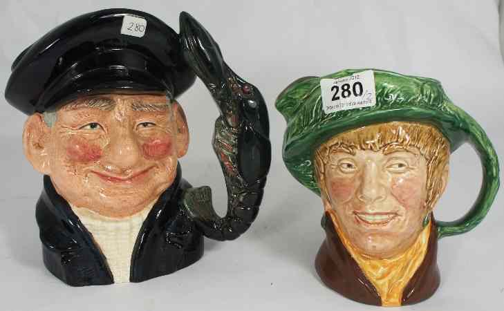 Appraisal: Royal Doulton Large Size Character Jugs Arriett D and Lobsterman