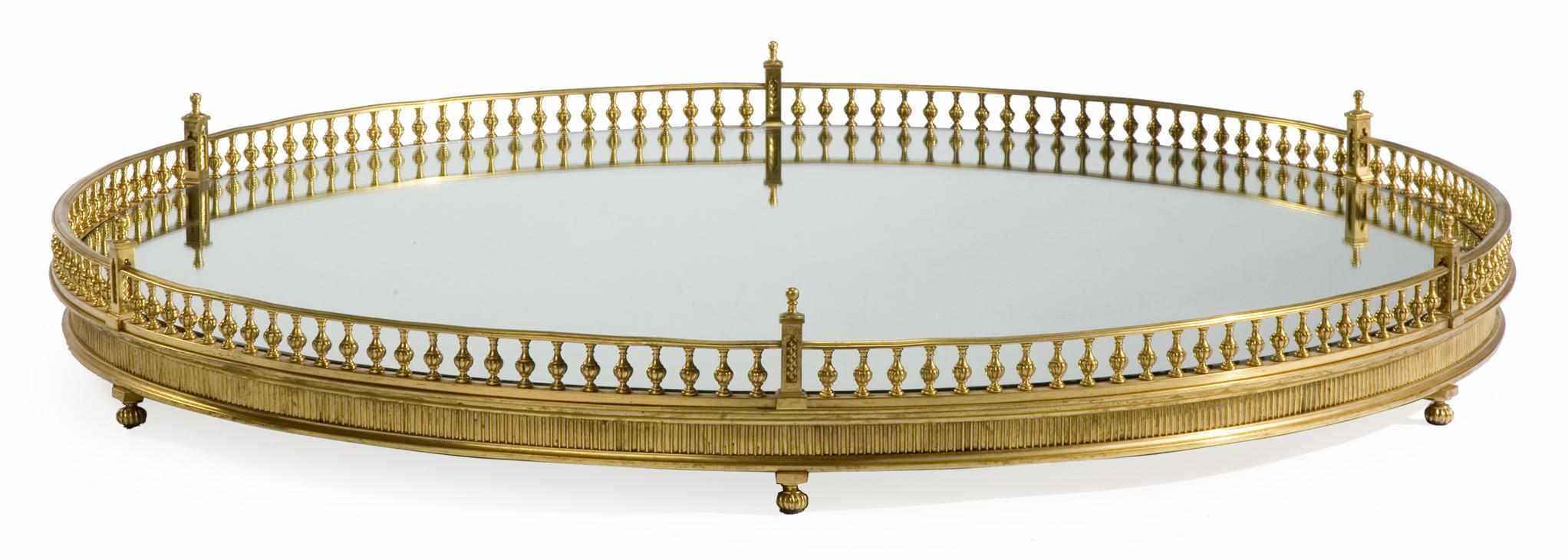 Appraisal: A Louis XVI style gilt bronze surtout de table first