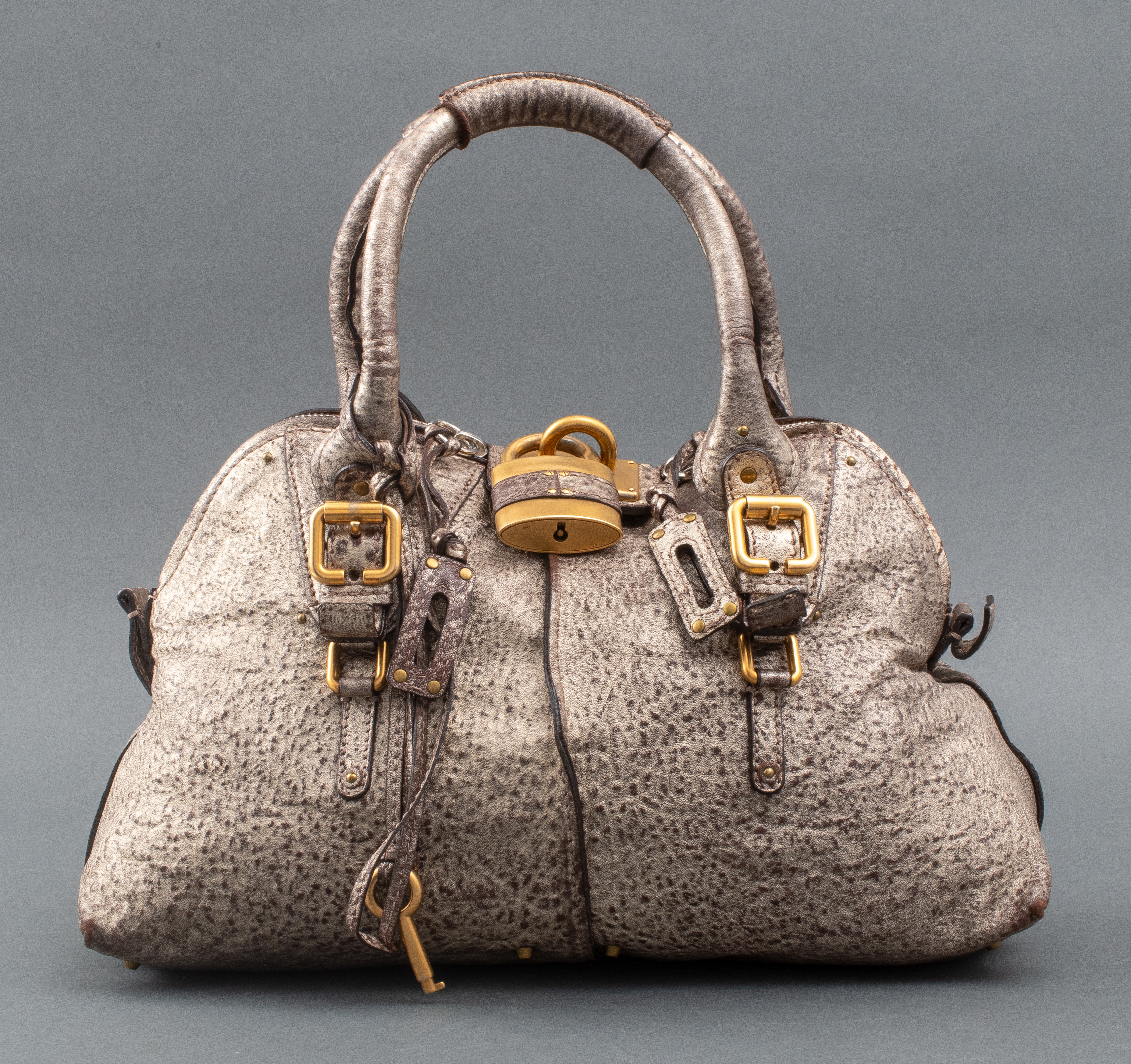 Appraisal: CHLOE PADDINGTON LEATHER HANDBAG Chloe Paddington leather handbag purse made