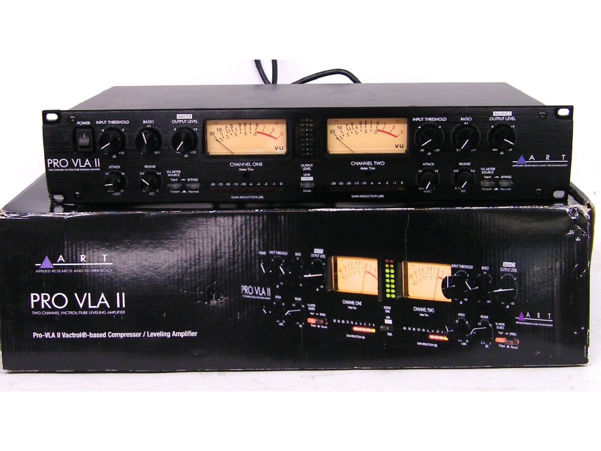 Appraisal: ART Pro VLA II two channel Vactrol tube levelling amplifier