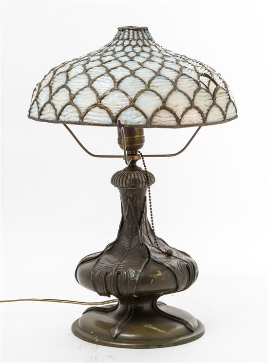 Appraisal: Sale Lot An American Art Nouveau Table Lamp early th