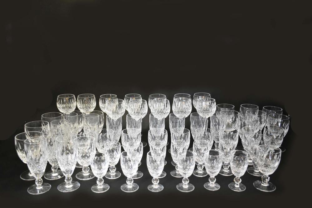 Appraisal: IRISH LEAD CRYSTAL SIXTY-EIGHT PIECE DRINKS SVCWaterford Comprising twelve red