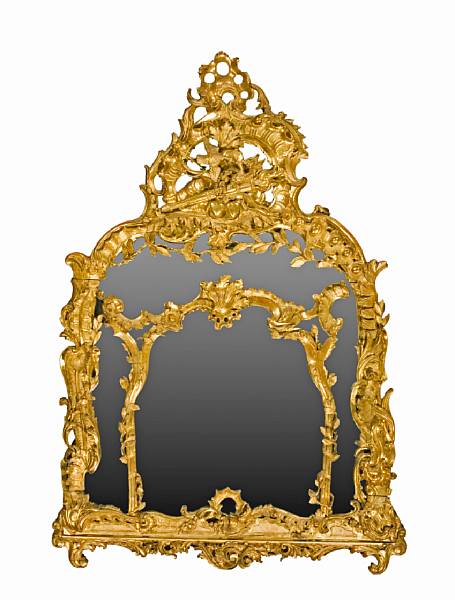 Appraisal: A fine and monumental Rococo style mirror German or Italian