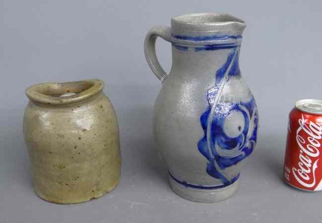 Appraisal: Lot including th c German pitcher '' Ht and th