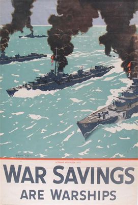 Appraisal: Norman Wilkinson - War savings are war ships Lithographic poster