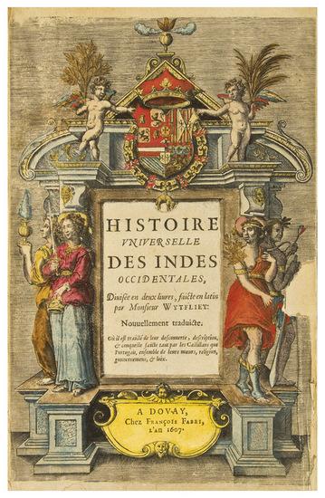 Appraisal: WYTFLIET Cornelis Histoire universelle des Indes occidentales et orientales Douai