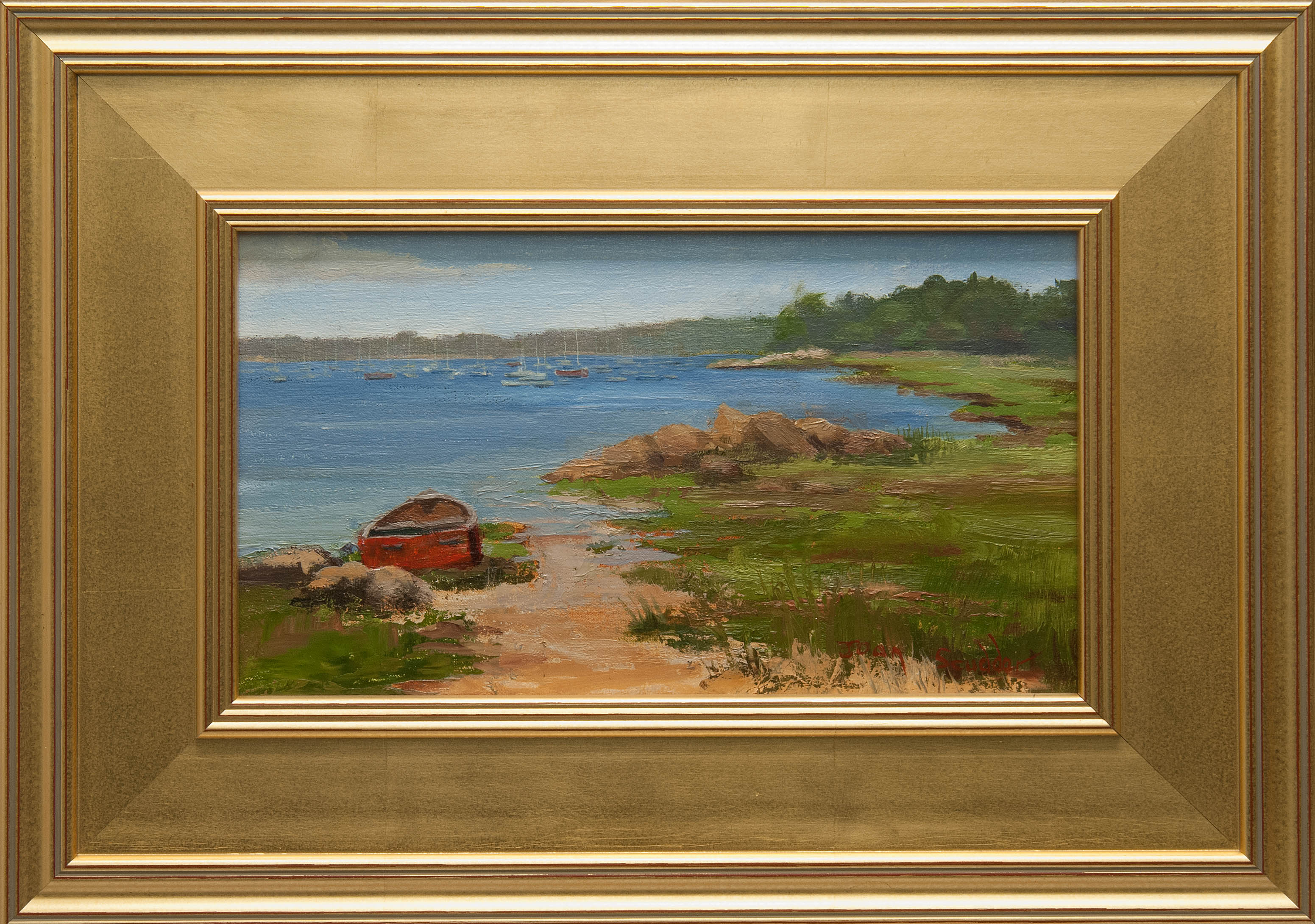 Appraisal: JOAN SCUDDERCape Cod ContemporarySunday Afternoon Signed lower right Joan Scudder