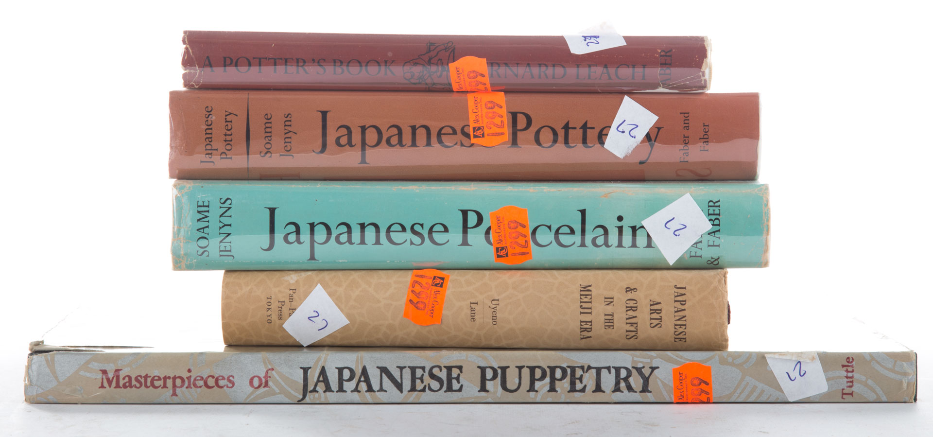 Appraisal: Books Japanese Pottery Puppetry Arts Five titles th century