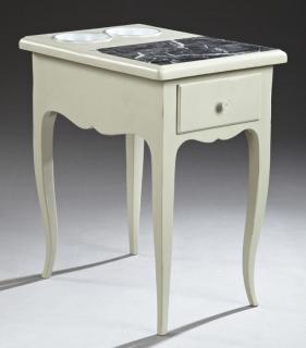 Appraisal: Louis XV Style Polychromed Marble Top Wine Dry Bar Louis