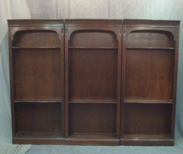 Appraisal: Tall Mahogany Bookcases From a Yonkers home Dimensions wide x