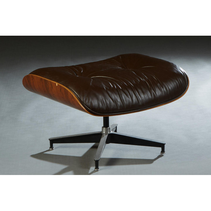 Appraisal: Herman Miller Charles Eames Mid-Century Modern Ottoman in brown leather