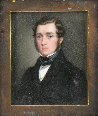 Appraisal: English School late th Century Portrait of a young gentleman