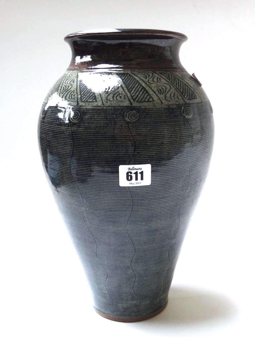 Appraisal: A studio pottery vase by Jennie Gilbert decorated with a